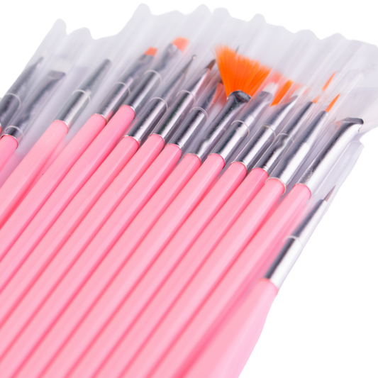KIT COM 15 PÍNCEIS DE UNHA