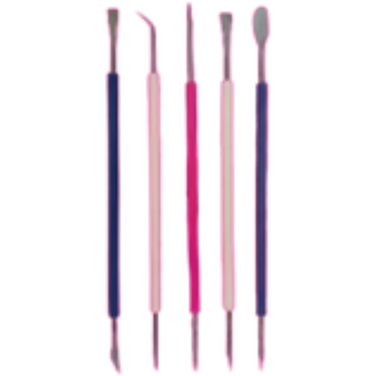 ESPÁTULAS DUPLAS LAVANDA 36 KIT 5UN