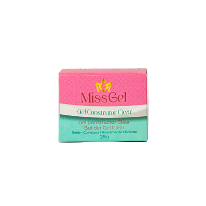 GEL CONSTRUTOR CLEAR 28G - MISS GEL