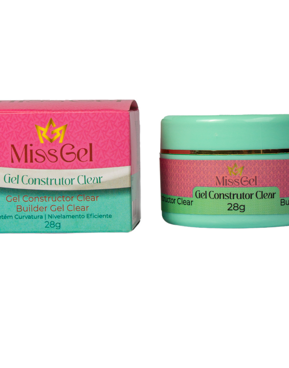 GEL CONSTRUTOR CLEAR 28G - MISS GEL