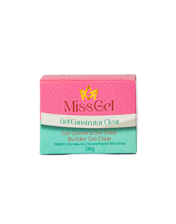 GEL CONSTRUTOR CLEAR 28G - MISS GEL