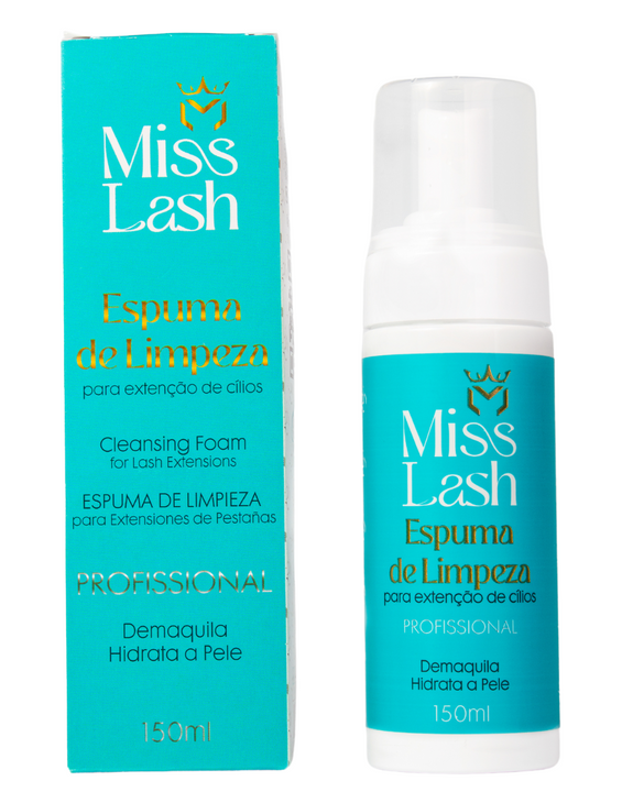 ESPUMA DE LIMPEZA PROFISSIONAL 150ML - MISS LASH