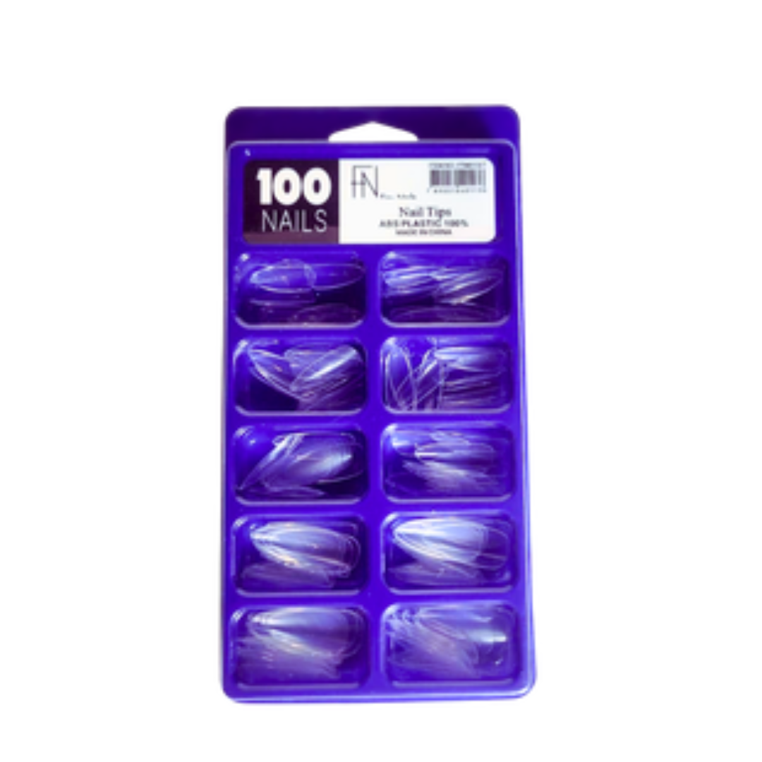 POSTIÇA AMENDOADA TRANSPARENTE KIT 100UN